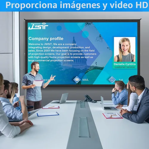 Miniatura 6 de Pantalla de proyector para exteriores, pantalla de cine para exteriores mejorada de 120 pulgadas, 3 capas de PVC 16:9, pantalla de proyección