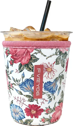 Miniatura 13 de Fundas de neopreno reutilizables aisladas para café helado, fundas para tazas de café helado, fundas para bebidas heladas y calientes