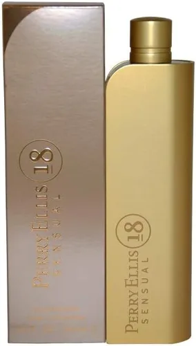 Perry Ellis 18 Sensual for Women Eau De Parfume Spray 3.4 onzas, Transparente