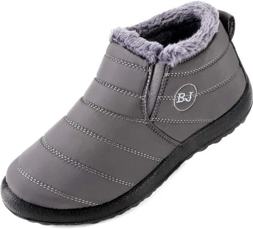 Miniatura 7 de VYKF Botas de nieve para mujer Botines de invierno cálidos con forro de piel antideslizantes Botas de tobillo para exteriores Botas cómodas