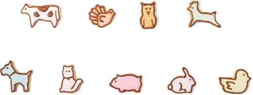 Miniatura 3 de Fox Run Mini cortadores de galletas de animales, 0.75 x 1.5 x 1 pulgadas, metálicos