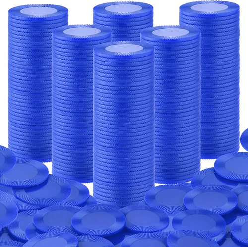 Coopay 500 fichas de póquer de plástico, fichas de bingo de 1 pulgada, contadores de aprendizaje a granel, juego de cartas de póquer, marcadores de