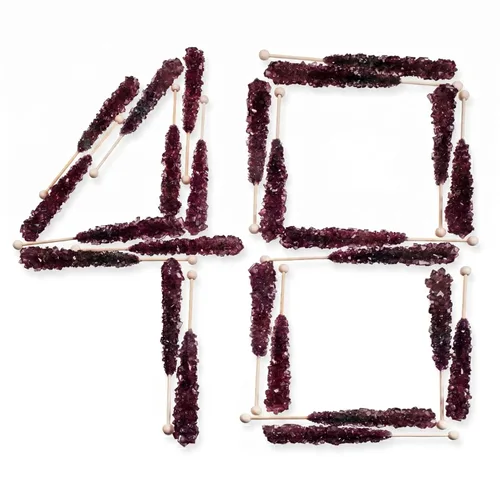 Miniatura 94 de Palitos de caramelo de roca extragrandes: 12 paletas de cereza rosa – envueltas individualmente – Palitos de caramelo de roca de cristal