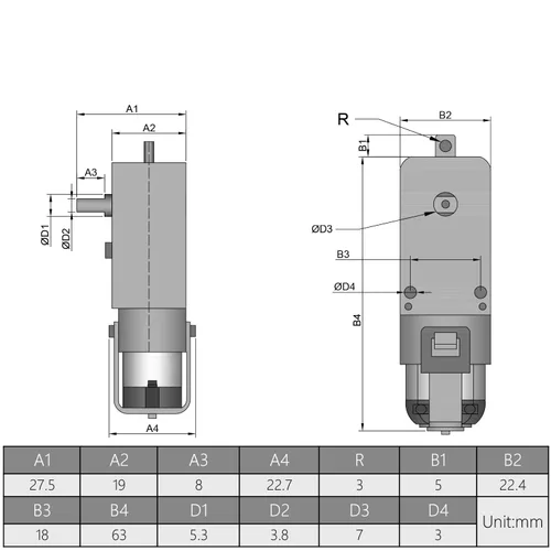 Miniatura 4 de Fielect Motor eléctrico de CC de 3 a 6 V TT Motor de engranajes 1:120 de doble eje para Arduino Smart Car Robot Juguetes Coches Modelos de chasis