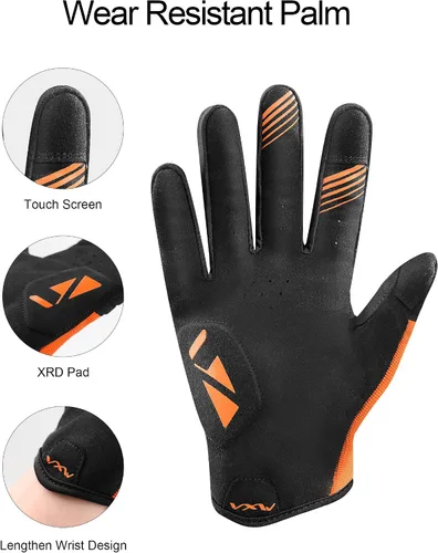 Miniatura 3 de VXW Guantes de bicicleta de montaña para hombre, guantes de ciclismo para nudillos, pantalla táctil transpirable para MTB Motocross Racing Dirtbike
