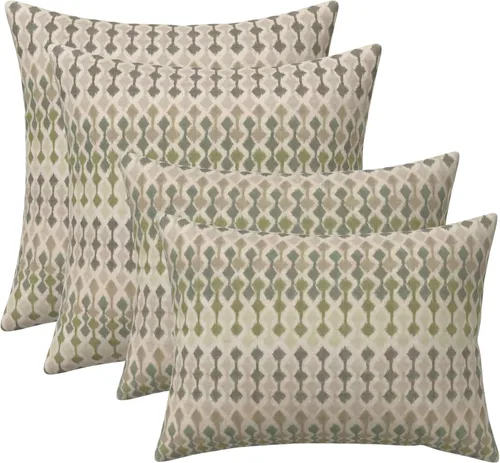 Miniatura 42 de RSH DECOR: Sunbrella Lumbar & Square Pillows Set of 4 20" x 12" & 17" x 17" Water & Fade-Resistant Fabric Outdoor Throw Pillows for Patio