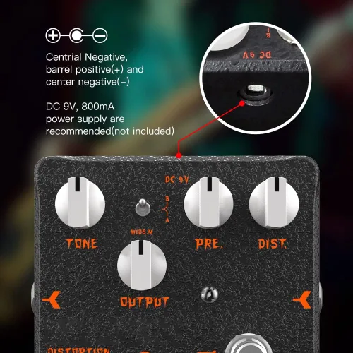 Miniatura 3 de Pedal de Bajo JOYO de Overdrive con Simulador de Amplificador de Tubo Mic'd Pedal Integrado de Salida DI y XLR para Grabación de Efectos Edición