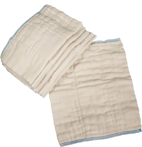 Miniatura 11 de OsoCozy - Pañales de tela preplegados sin blanquear - 100% algodón, duraderos, suaves, absorbentes, sostenibles y económicos, se atenúan, se adapta