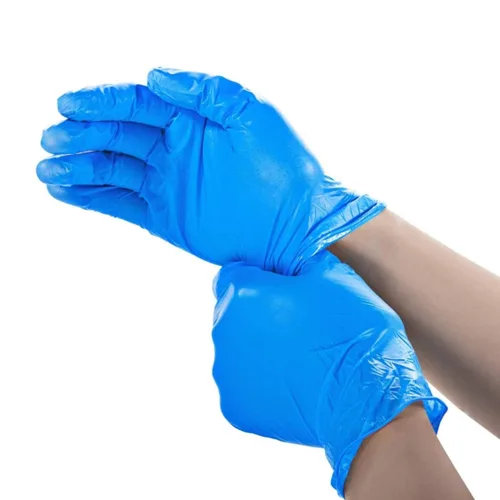 Miniatura 4 de Jointown Guantes básicos de examen de vinilo, guantes de seguridad, sin látex y sin polvo, guantes médicos desechables Synmax, BMPF3002 medianos