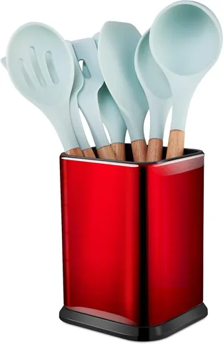 Miniatura 8 de RedCall - Organizador de utensilios de cocina de acero inoxidable para encimera, organizador de cucharas y espátulas, cajón rectangular moderno