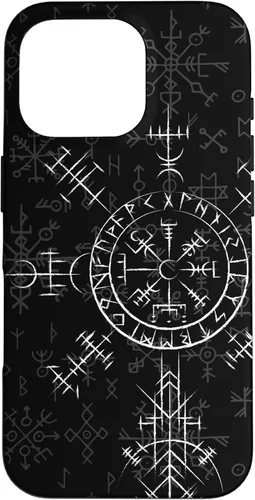 Miniatura 19 de Carcasa celta Vegvísir para iPhone 11, diseño de brújula vikinga, color celta