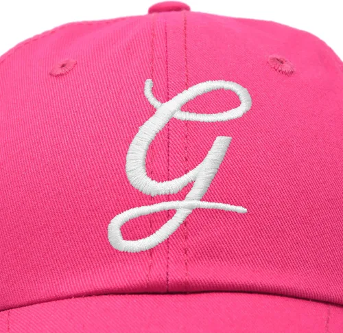 Miniatura 2 de DALIX Gorra de béisbol con letra G para mujer, monograma, bordado cursivo