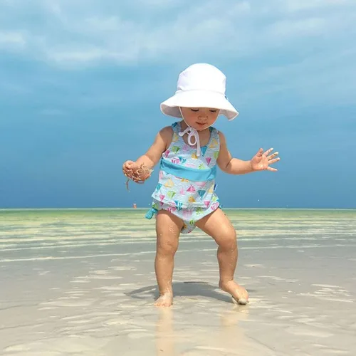 Miniatura 5 de green sprouts Sombrero de pescador transpirable para bebé niña