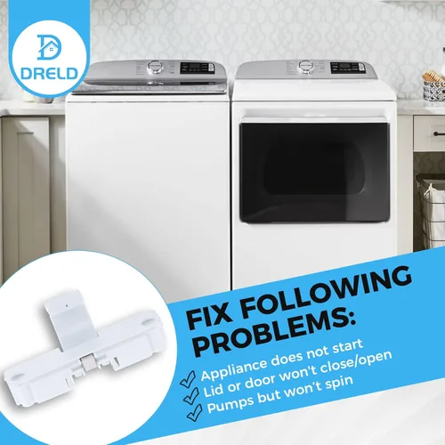 Miniatura 6 de W10240513 Reemplazo de bloqueo de tapa de arandela para Whirlpool, Kenmore, Amana, Maytag Roper, Sears, Reemplaza WPW10240513 PS2579805 AP6017583