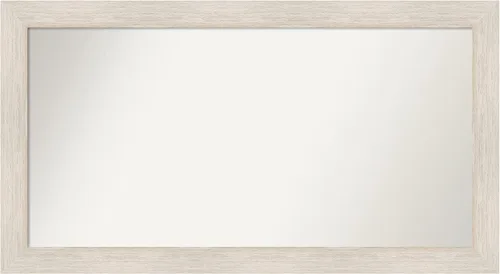 Amanti Art Espejo personalizado, espejo de baño de madera dura, espejo de pared o espejo de tocador de baño sobre el fregadero (28 x 51 pulgadas),