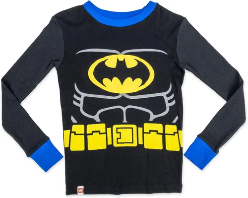 Miniatura 2 de LEGO Batman Movie - Conjunto de pijama para niño, 4 piezas, 100% algodón, tallas 4 a 10
