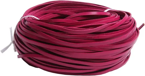 Miniatura 12 de Cuerda de cuero genuino de 21 yardas, cuerda plana de cuero trenzado para hacer joyas, collares, pulseras, cordones de zapatos, correas de bolsa