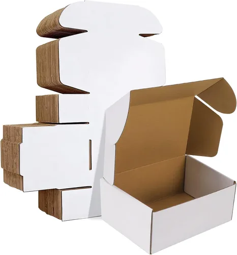 Miniatura 51 de HORLIMER Paquete de 40 cajas de envío de 5 x 5 x 5, caja de cartón corrugado blanco para correo, embalaje, pequeñas empresas