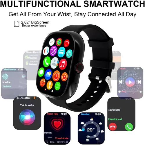 Miniatura 2 de Reloj inteligente (respuesta/hacer llamadas), relojes inteligentes de 2.01 pulgadas para mujer, más de 110 modos deportivos, reloj de fitness