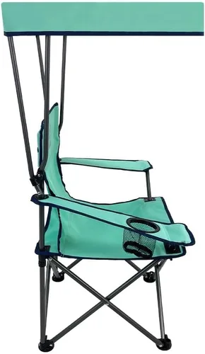 Miniatura 3 de Venture Forward Silla de toldo para exteriores con pantalla ajustable, silla de campamento plegable para niños con portavasos y bolsa de transporte