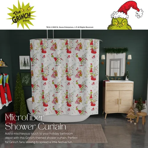 Miniatura 3 de Franco Collectibles - Juego de cortinas de ducha de 13 piezas, 72 x 72 pulgadas, cortina de tela con ganchos, decoración de baño, lavable a máquina