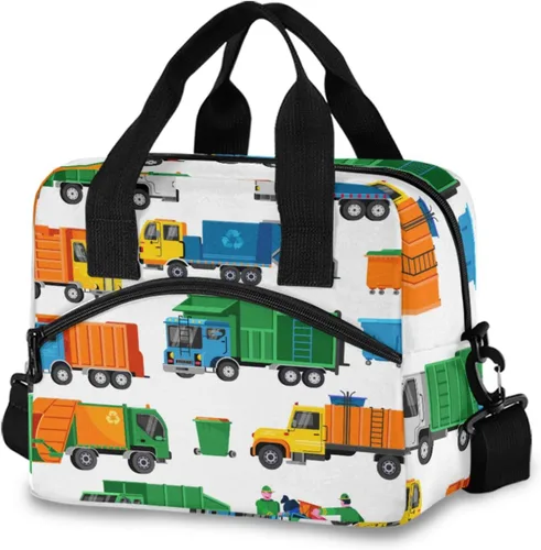 Miniatura 23 de Bolsas de almuerzo coloridas de conciencia sobre el autismo para mujeres y hombres, lonchera aislada reutilizable, correas de hombro ajustables
