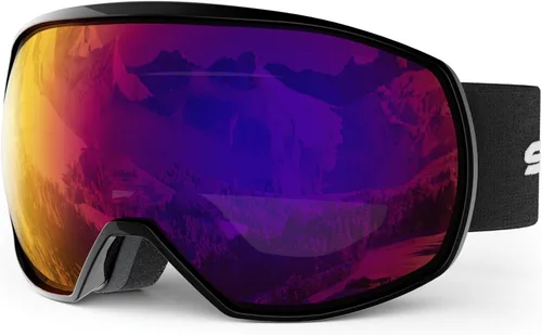 Miniatura 8 de Gafas de esquí para hombres y mujeres con protección UV, lente doble antivaho