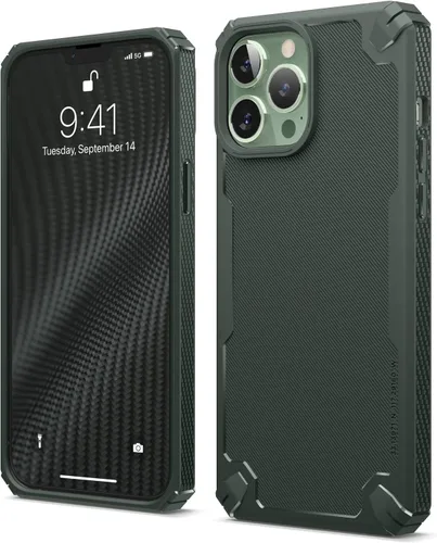 Miniatura 8 de elago Armor - Funda compatible con iPhone 13 Pro Max (6.7 pulgadas), funda protectora resistente, funda de TPU premium, textura de fibra de carbono