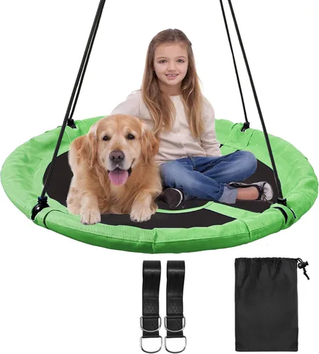 Miniatura 8 de RedSwing Columpio de árbol de 43 pulgadas para niños al aire libre, impermeable, grande, redondo, para árboles y columpios, fuerte y resistente