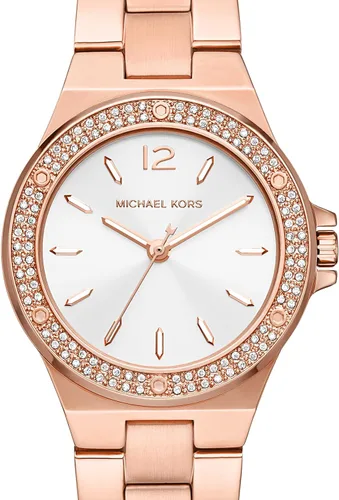Miniatura 4 de Michael Kors Lennox- Reloj de acero inoxidable con tres manecillas