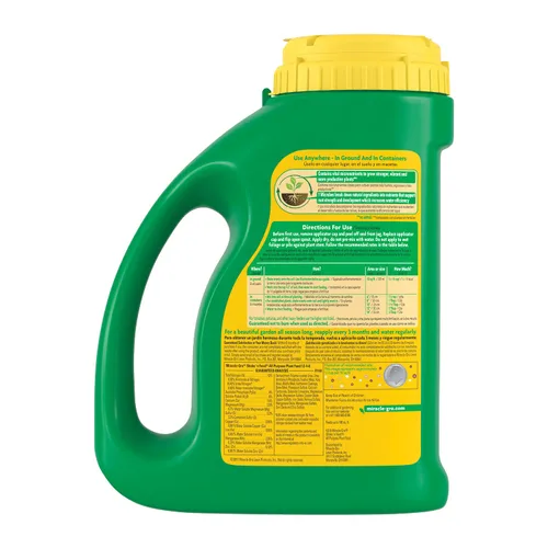 Miniatura 2 de Miracle-Gro Shake 'N Feed - alimento vegetal multiusos, para plantas en tierra y macetas, nutrición por hasta 3 meses, 4.5 lbs.