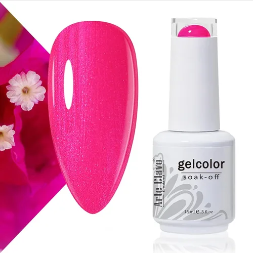 Miniatura 35 de Arte Clavo Esmalte de uñas de gel rosa lechosa de 0.5 fl oz, con luz LED, UV, remojado, transparente, rosa nude, manicura francesa, rosa claro