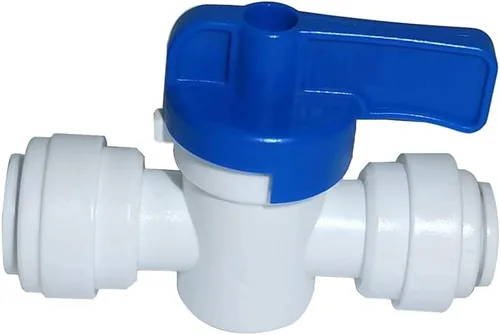 Conector rápido de grado alimenticio, conexión de tubo a presión, válvula de cierre igual de diámetro exterior de 5/16 pulgadas para purificador de