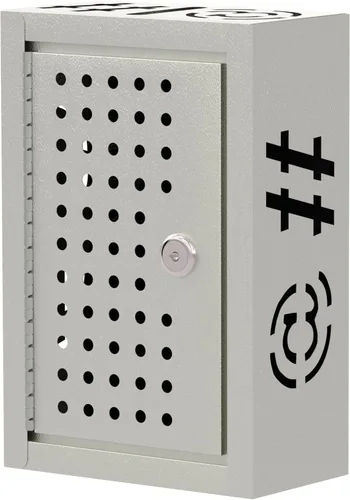 OSKIE Caja de tiempo de inactividad con cerradura para teléfono con llave, armario de almacenamiento de teléfono inteligente de metal, soporte