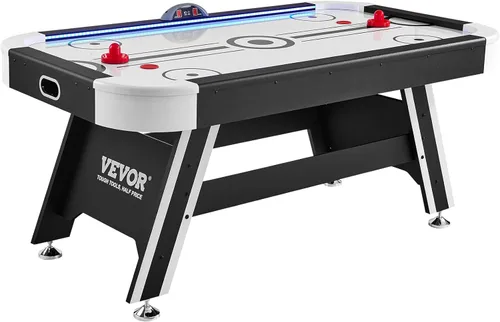VEVOR Mesas de hockey de aire de 72 y 89 pulgadas con marcador LED, mesa de juegos 3 en 1 de 88 pulgadas (hockey, billar, ping pong), incluye