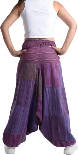 Miniatura 6 de PEACH PEBBLE Pantalones Harem 100% algodón, pantalones bohemios de yoga hippie