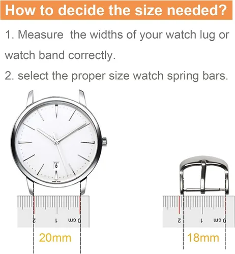 Miniatura 5 de Vellsar Watch Band Pins Tool Kit, 12-26mm Heavy Duty Watch Spring Bars with Removal Tool