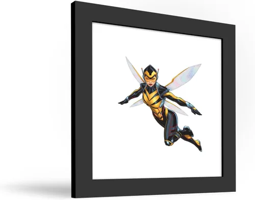 Miniatura 2 de Trends International Gallery Pops Marvel Comics Avengers - Póster de pared de avispa, 12 x 12 pulgadas, versión enmarcada en negro