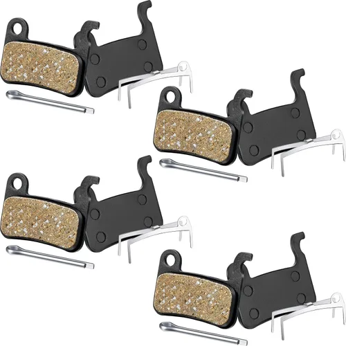 Boao 4 pares de pastillas de freno de resina – Pastillas de freno de disco de bicicleta compatibles con Shimano Deore XT XTR LX SLX Hone Alfine Saint