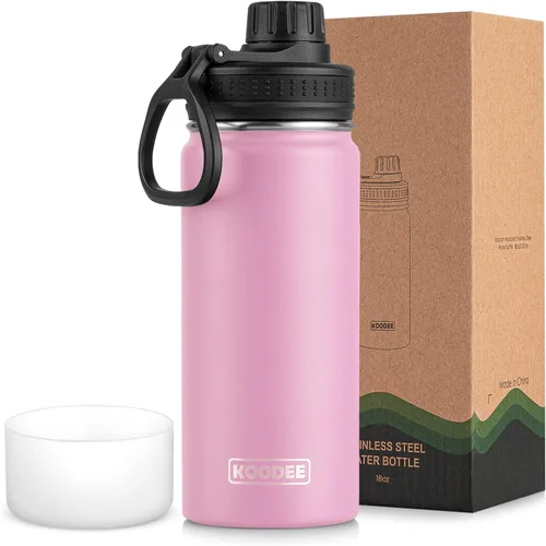Miniatura 114 de koodee Insulated Water Bottle, 32 oz Stainless Steel Double Wall Vacuum Wide Mouth Sport Bottle with Leakproof Spout Lid (Navy)