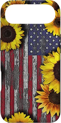 Miniatura 27 de American Flag with Sunflowers Case for iPhone 17
