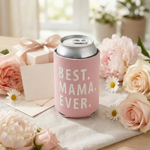 Miniatura 8 de Enfriadores con texto en inglés "Best Mama Ever" (Best Mama Ever) con el texto en inglés "Best Mama Ever", "Best Dad Can Coolers", divertidas fundas