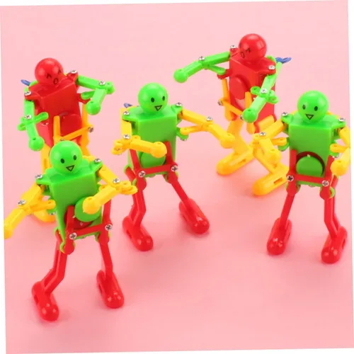 Miniatura 3 de Abaodam 4 piezas de robot bailarín de cuerda para adultos, figuras de relojería seguras y portátiles, regalos creativos para cumpleaños