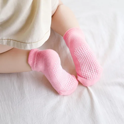 Miniatura 2 de Calcetines de tobillo antideslizantes para bebé, paquete de 12 para niños y niñas, calcetines de algodón lindos para bebés