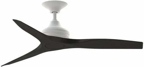 Miniatura 39 de Fanimation Spitfire - Ventilador de techo de 3 aspas, 12 pulgadas de alto y 48 pulgadas de ancho, acabado negro, color hoja de madera de whisky