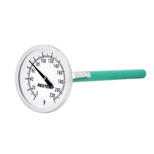 Miniatura 3 de Reotemp Termómetro de bolsillo de fácil lectura con esfera grande, esfera de 2 pulgadas, vástago de 5 pulgadas, resistente al agua