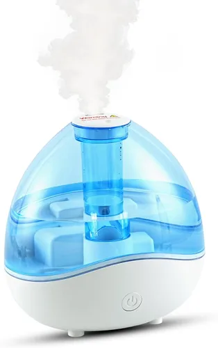 Humidificador de niebla fría de 1.5L para dormitorio con boquilla ajustable de 360°, humidificador de aire ultrasónico silencioso para bebés,