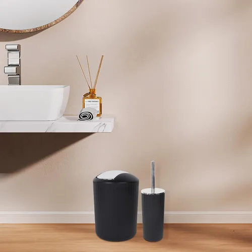 Miniatura 4 de FEILANDUO Juego de accesorios de baño completo, juego de 8 piezas de accesorios de baño con basura, dispensador de jabón, jabonera, taza