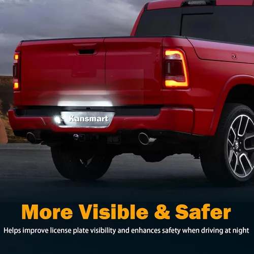 Miniatura 8 de Luz LED para placa de matrícula compatible con Dodge Ram 1500 2500 3500 2003-2018, accesorios de luces de matrícula, montaje de repuesto