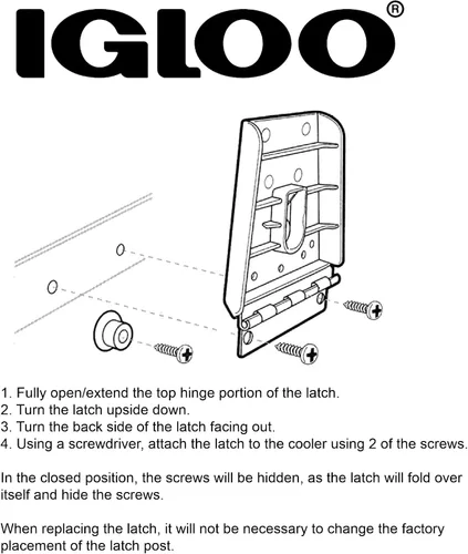 Miniatura 3 de Igloo Cooler Hybrid - Poste y tornillos de acero inoxidable/plástico, paquete de 2, color negro